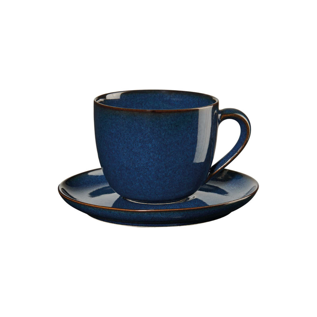 Coffee Cup and Saucer Saison Midnight Blue Ceramic