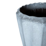 Planter Olver Ribbed Grey Ceramic d56x100 cm