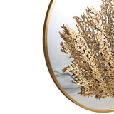 Mirror Tenax Coral Gold Metal Round 70cm