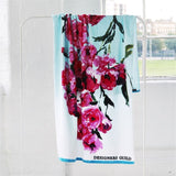 Beach Towel Falling Rose Fuchsia by Designers Guild