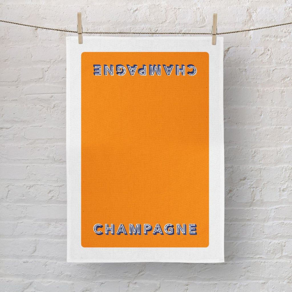 Tea Towel Orange Champagne 70x50cm