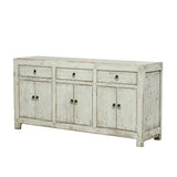 Sideboard White Wash 3 drawers 6 doors 180x45x88cm