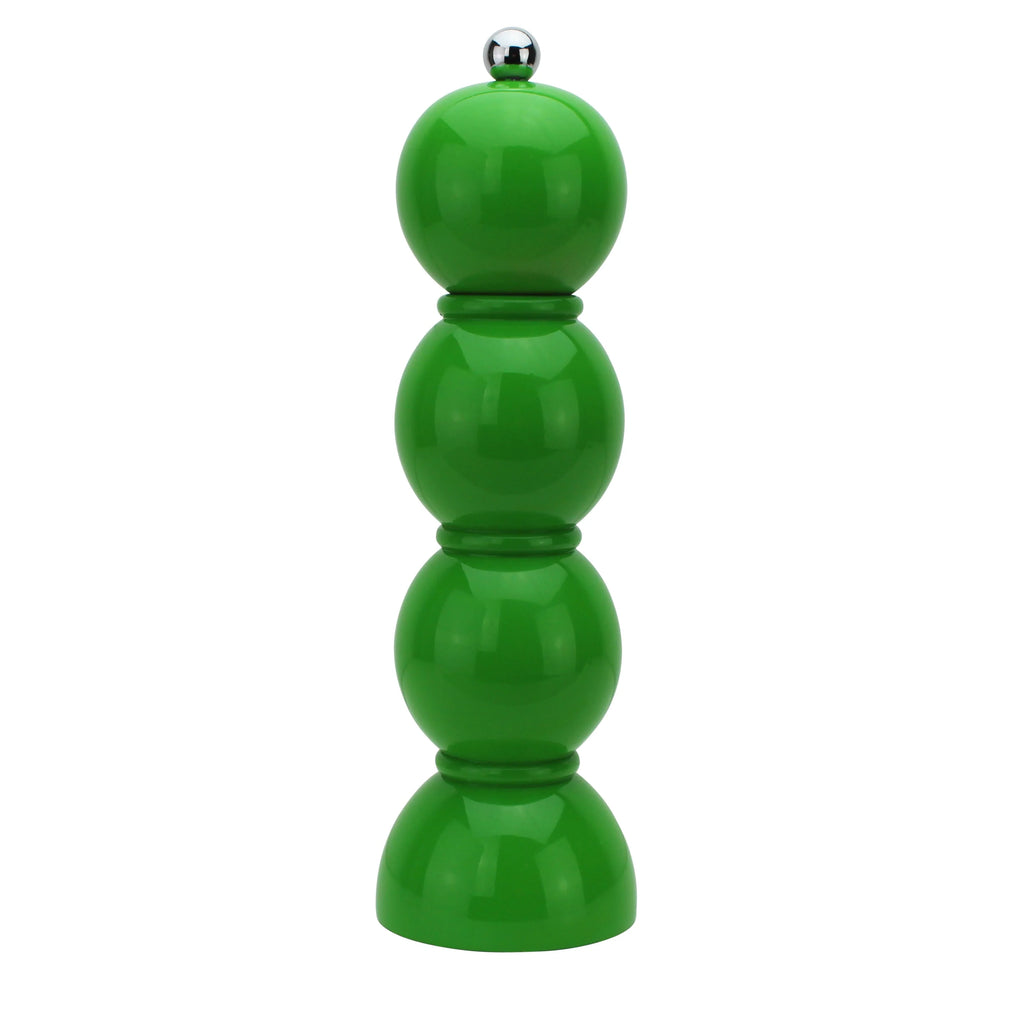 Salt & Pepper Grinder Bobbin Leaf Green 24x7cm