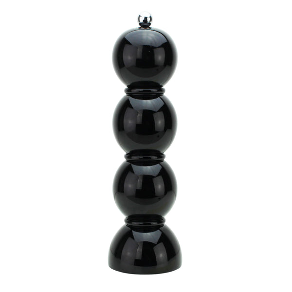 Salt & Pepper Grinder Bobbin Black 24x7cm
