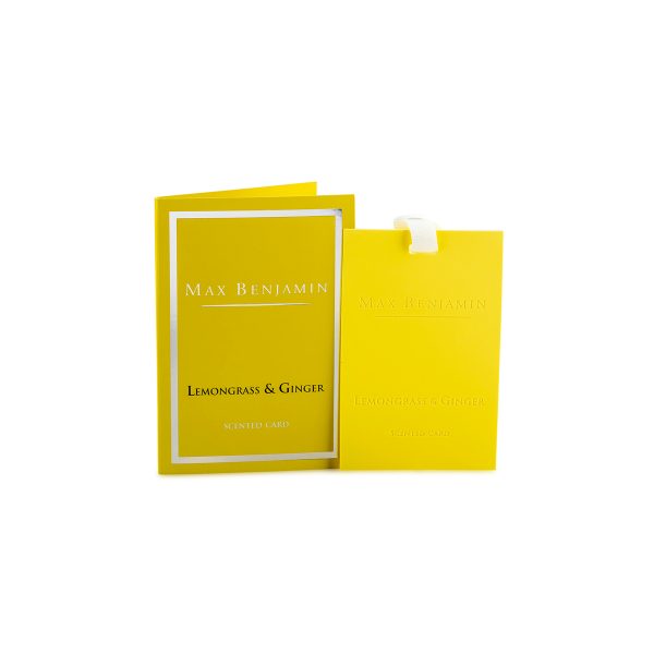 Max Benjamin Scented Card Lemongrass & Ginger
