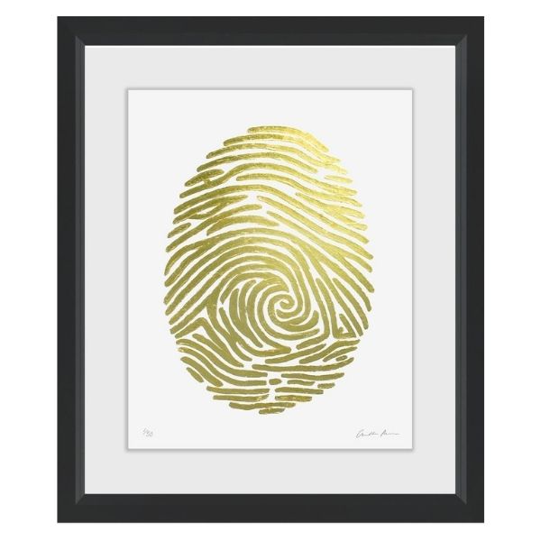 Art in Black Frame "Gold Fingerprint nº3" 69x79cm