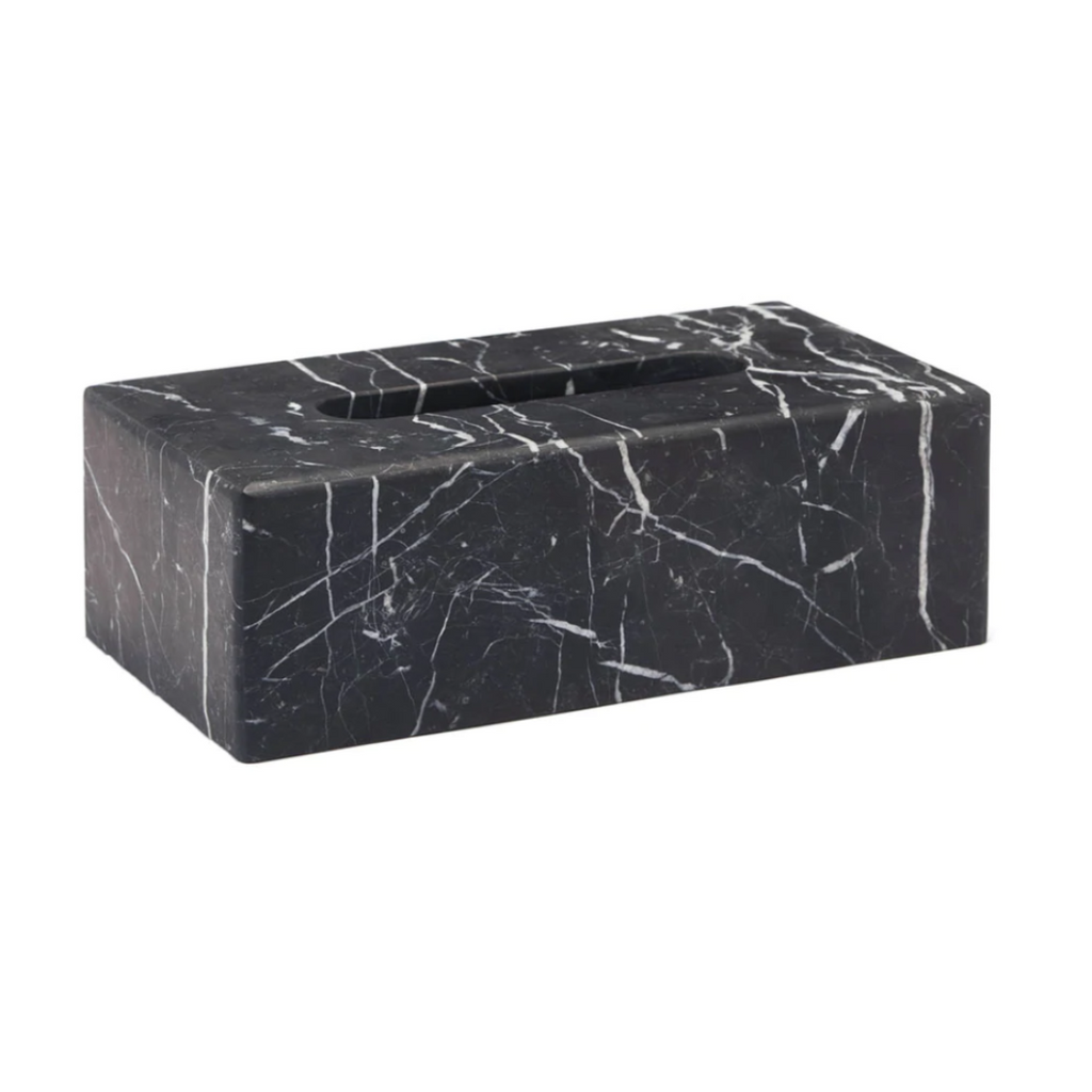 Tissue Box Nero Black Marble Bronze 27,3x14,4x9,2 cm