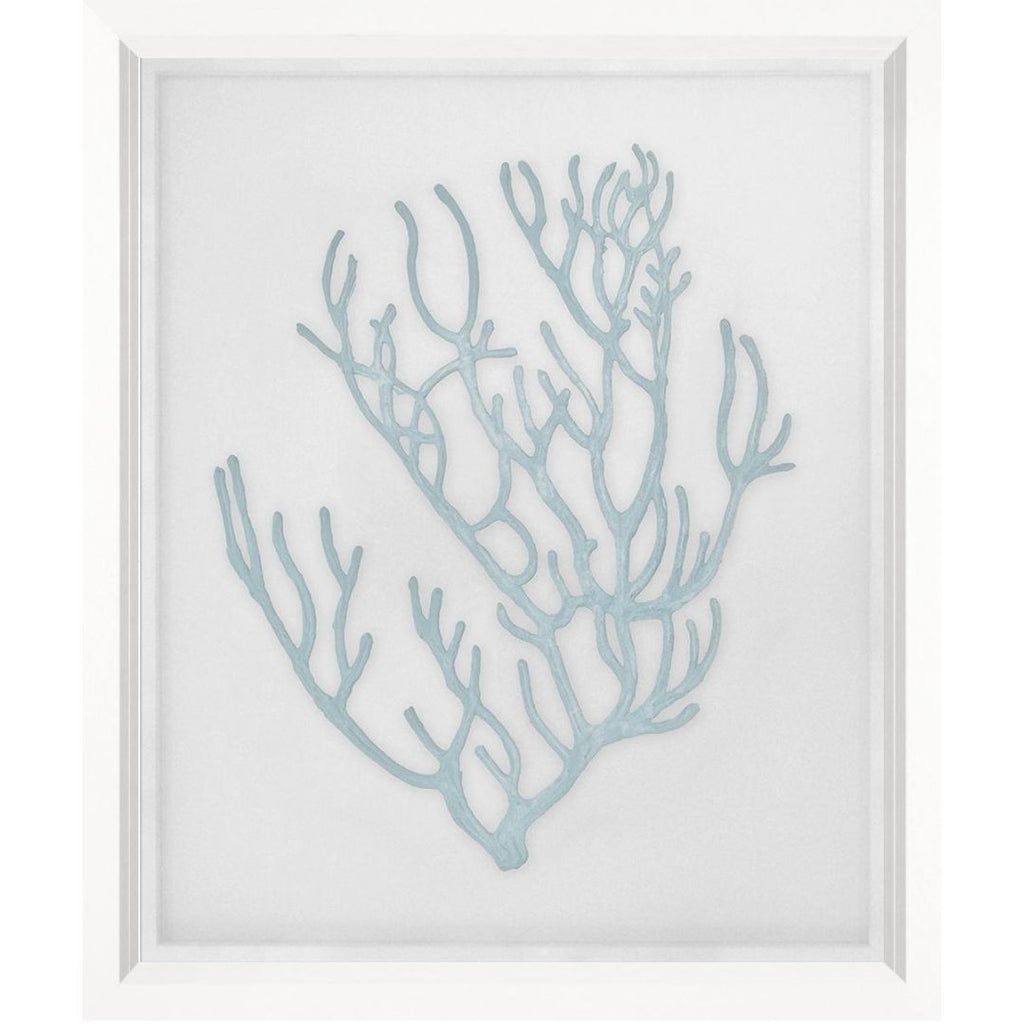 Art in White Frame "Floating Corals" Image 4 Blue Velvet 71x81cm