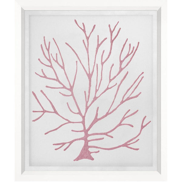 Art in White Frame "Floating Corals" Image 6 Pink Velvet 71x81cm