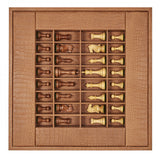 Luxury Handmade Chess Set - Alligator Beige 59x59x7cm