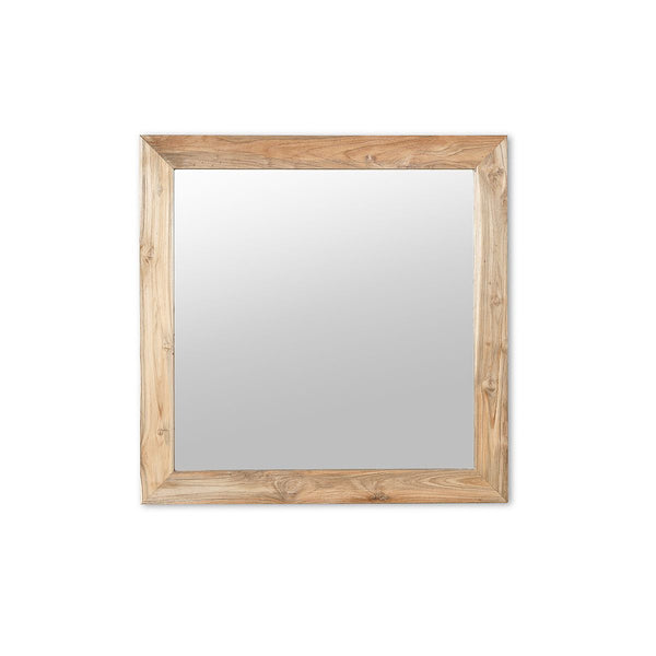 Mirror Genesis Square Teak Wood 110x110x3cm