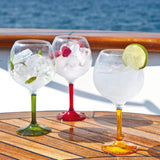 Cocktail Glass Gin set of 4 Party Colours
