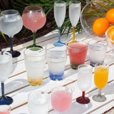 Champagne glass set of 6  Party Colours